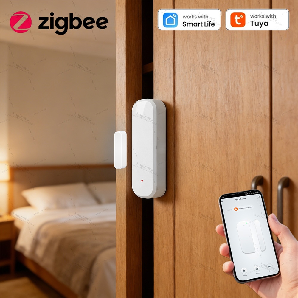 Window Alarm Sensor - Tuya Zigbee Door Sensor Window Contact