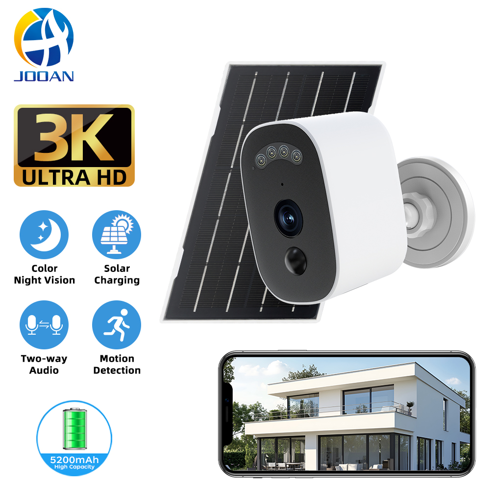 Home Security Recorder - Jooan 3K HD Solar Security Camera