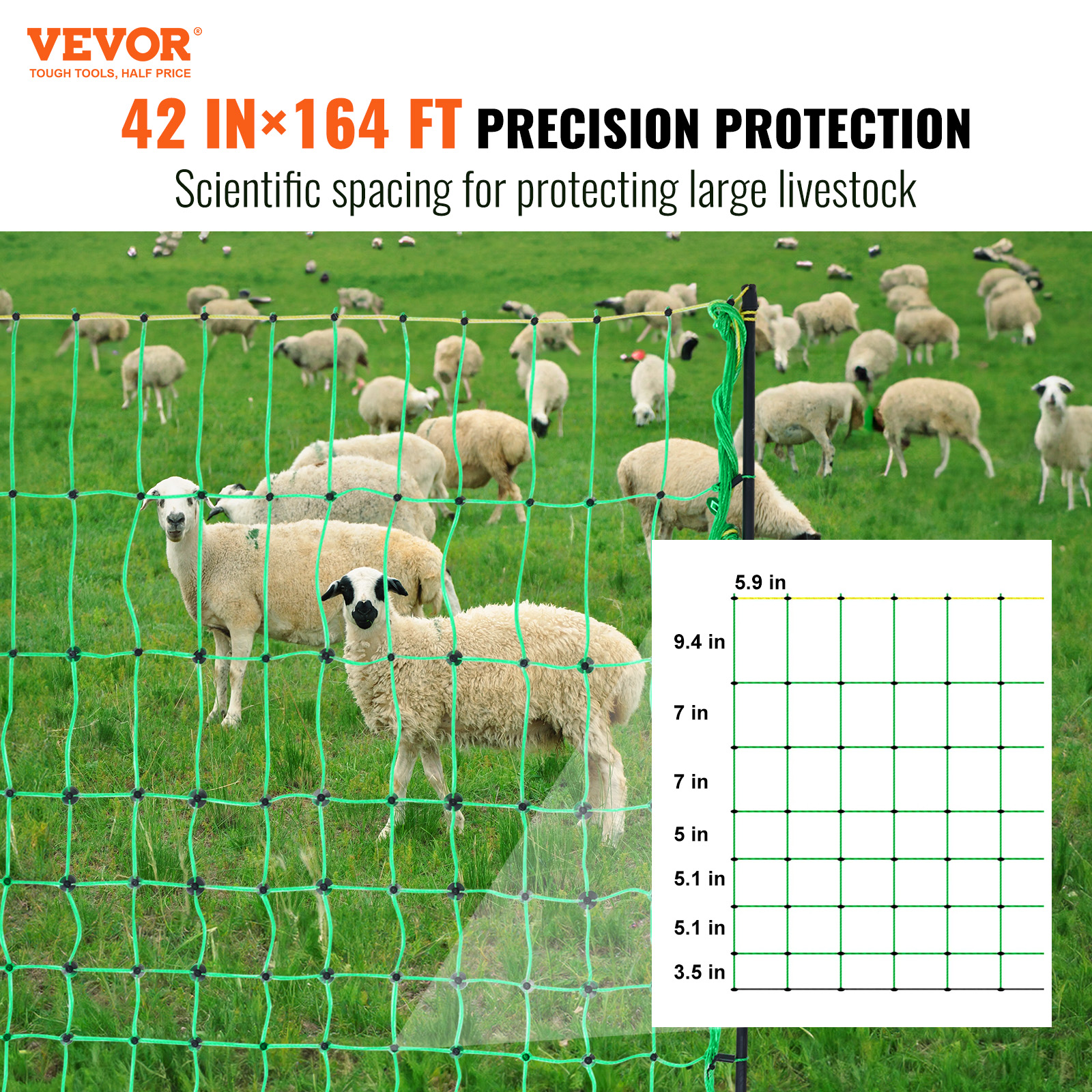 Home Security Electric Fence - Electric Fence Netting, 42 H X