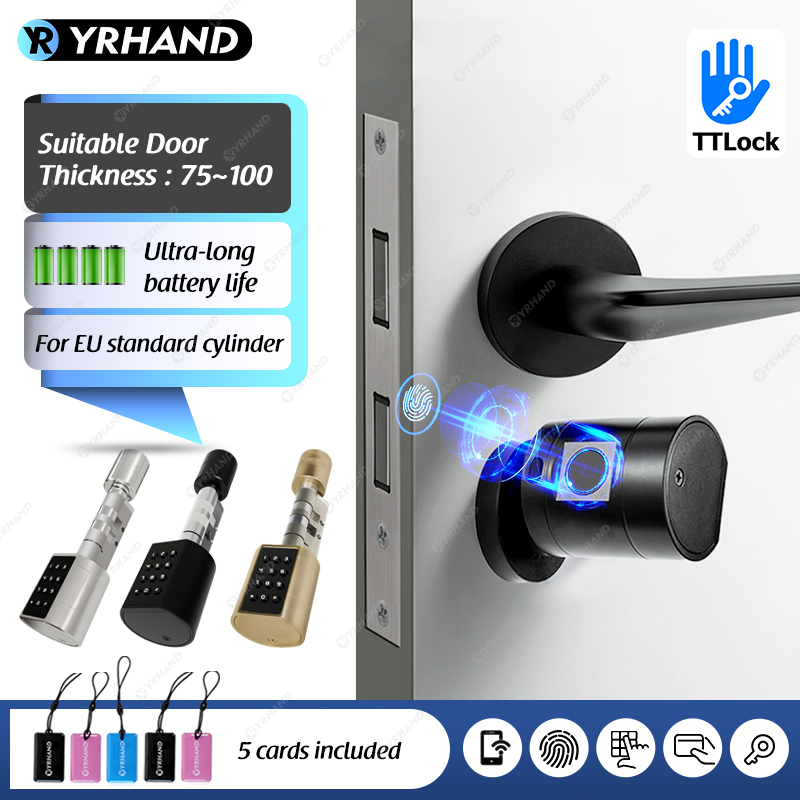 Home Security Brand - Smart Euro Cylindrical Door Lock ttlock