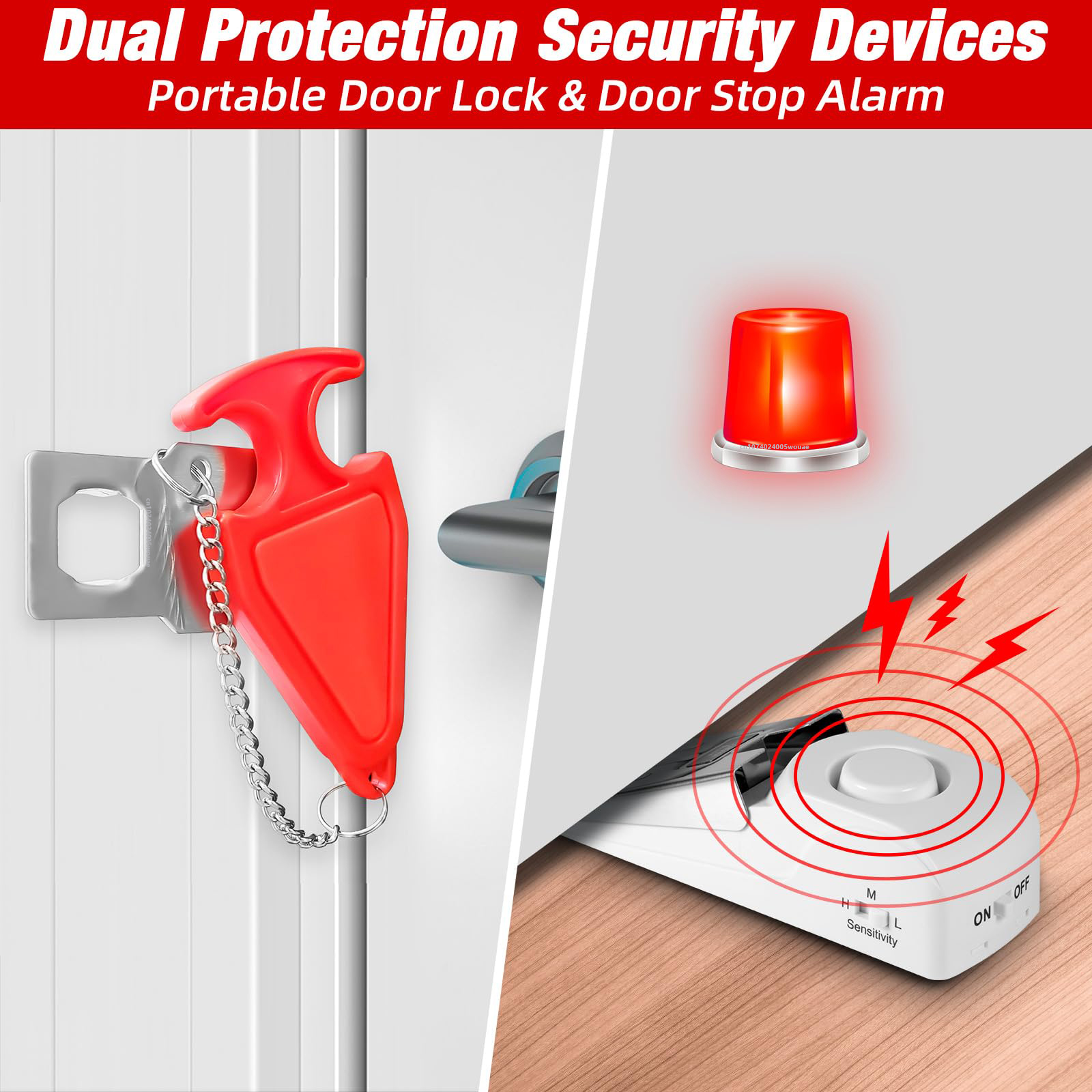 Home Security Providers - Portable Door Stop Alarm Traveling Hotel
