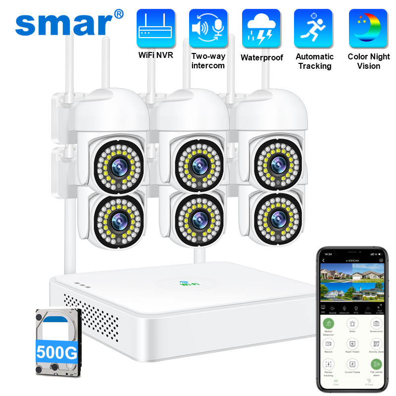 Home Security Wifi Camera - Smar 3MP Wireless CCTV Security Camera