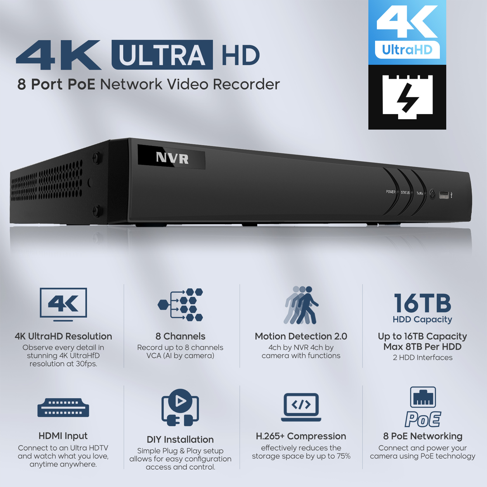 8CH Network Video Recorder for - Home Security System Hikvision recensie en prijs