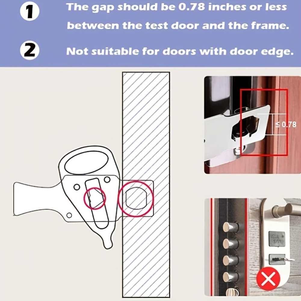 1pc Portable Door Lock For Tra - Home Security Providers recensie en prijs