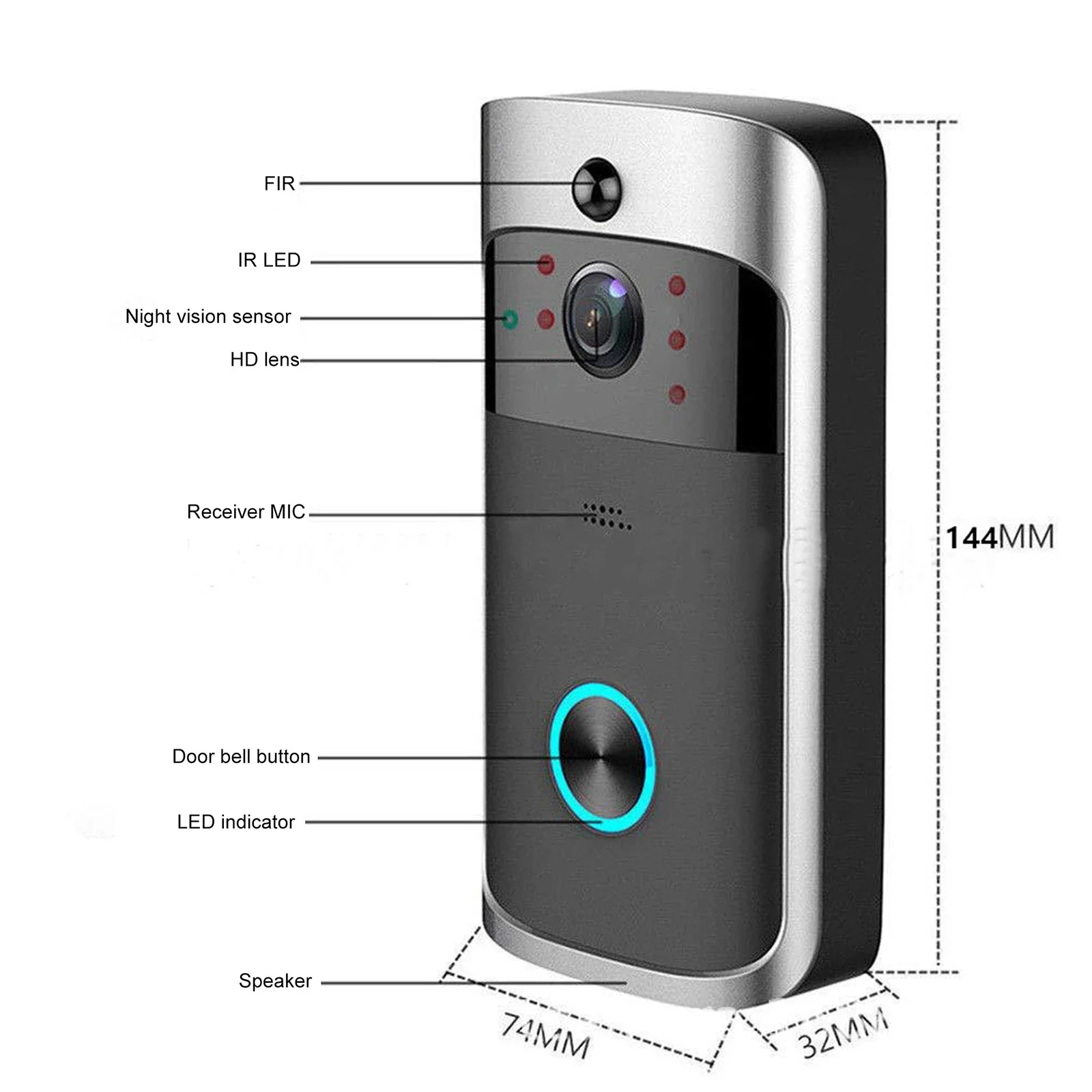 2026 NEW V5 Video Door Bell Wi - Home Security Recorder recensie en prijs