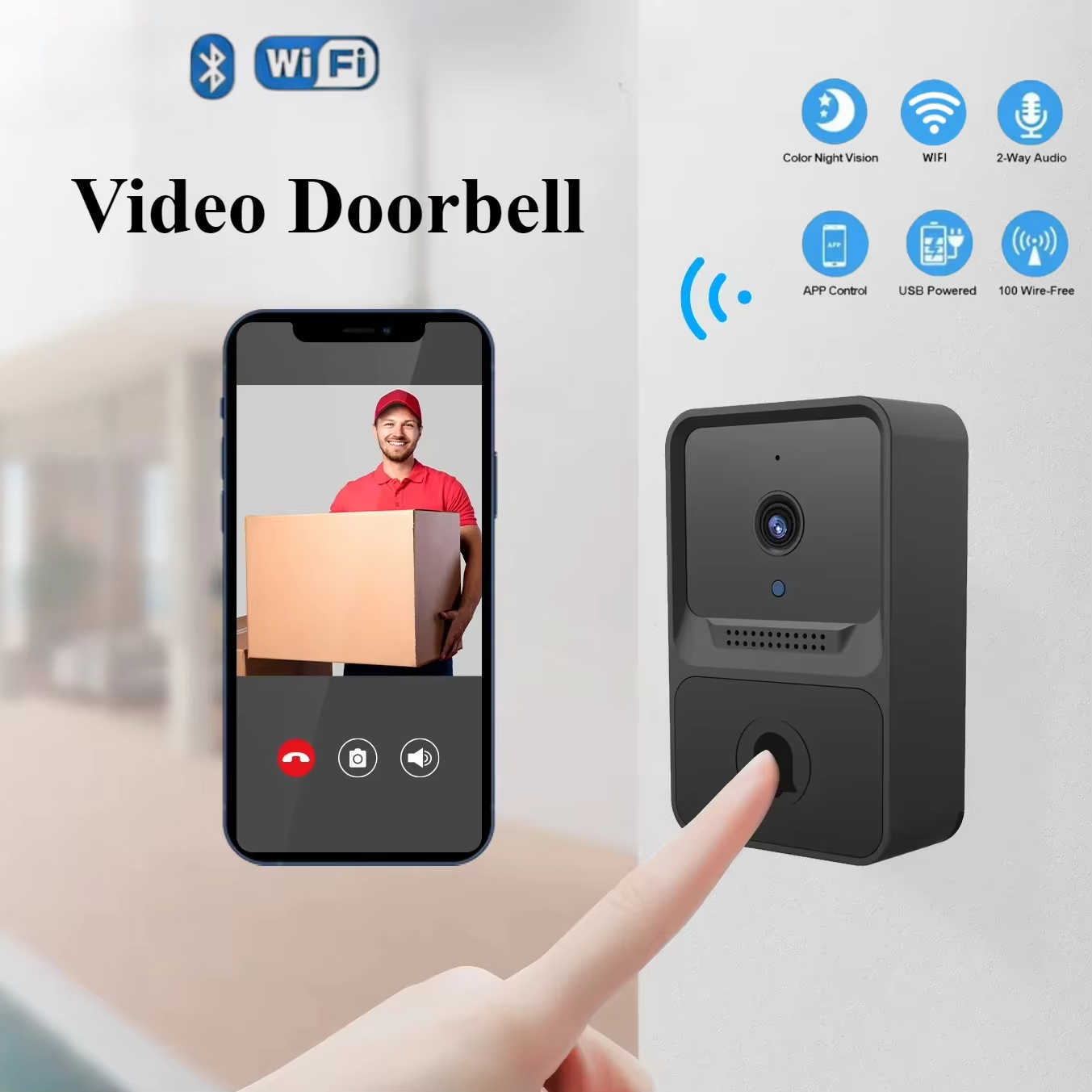 Wireless Doorbell Camera Wifi  - Home Security Ring Camera recensie en prijs