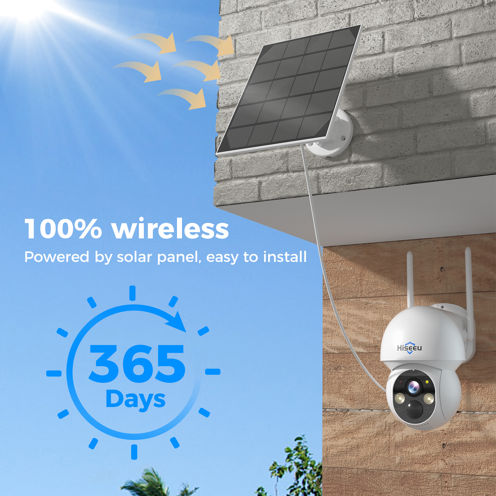 Hiseeu 2K 4MP WIFI PTZ Solar I - Home Security Wifi Camera recensie en prijs