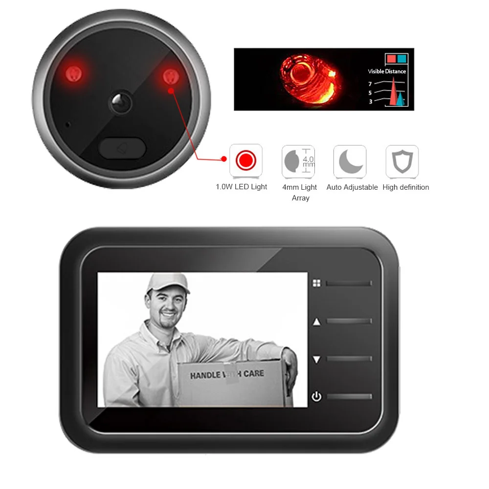 2.4 inch Video Peephole Doorbe - Home Security Ring Camera recensie en prijs