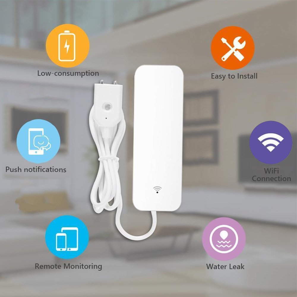 Tuya WiFi Water Leak Sensor, W - Home Security With Ai recensie en prijs