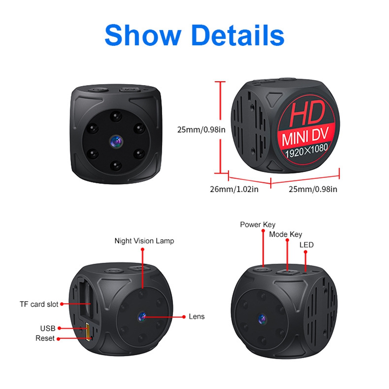 Mini HD Camera 1080p Portable  - Home Security Recorder recensie en prijs