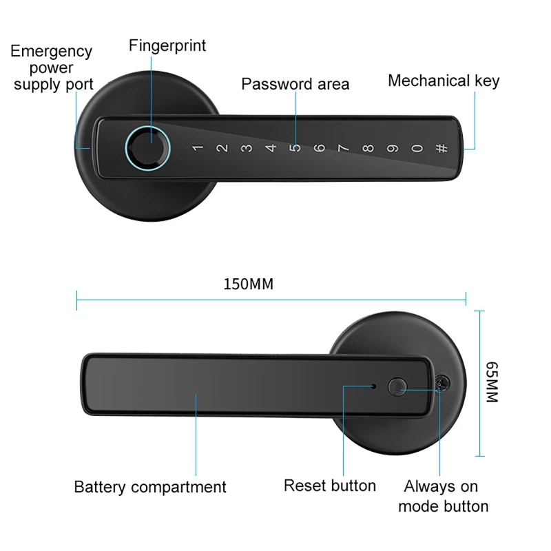 Smart Door Locks Tuya APP & Pa - Home Security Providers recensie en prijs