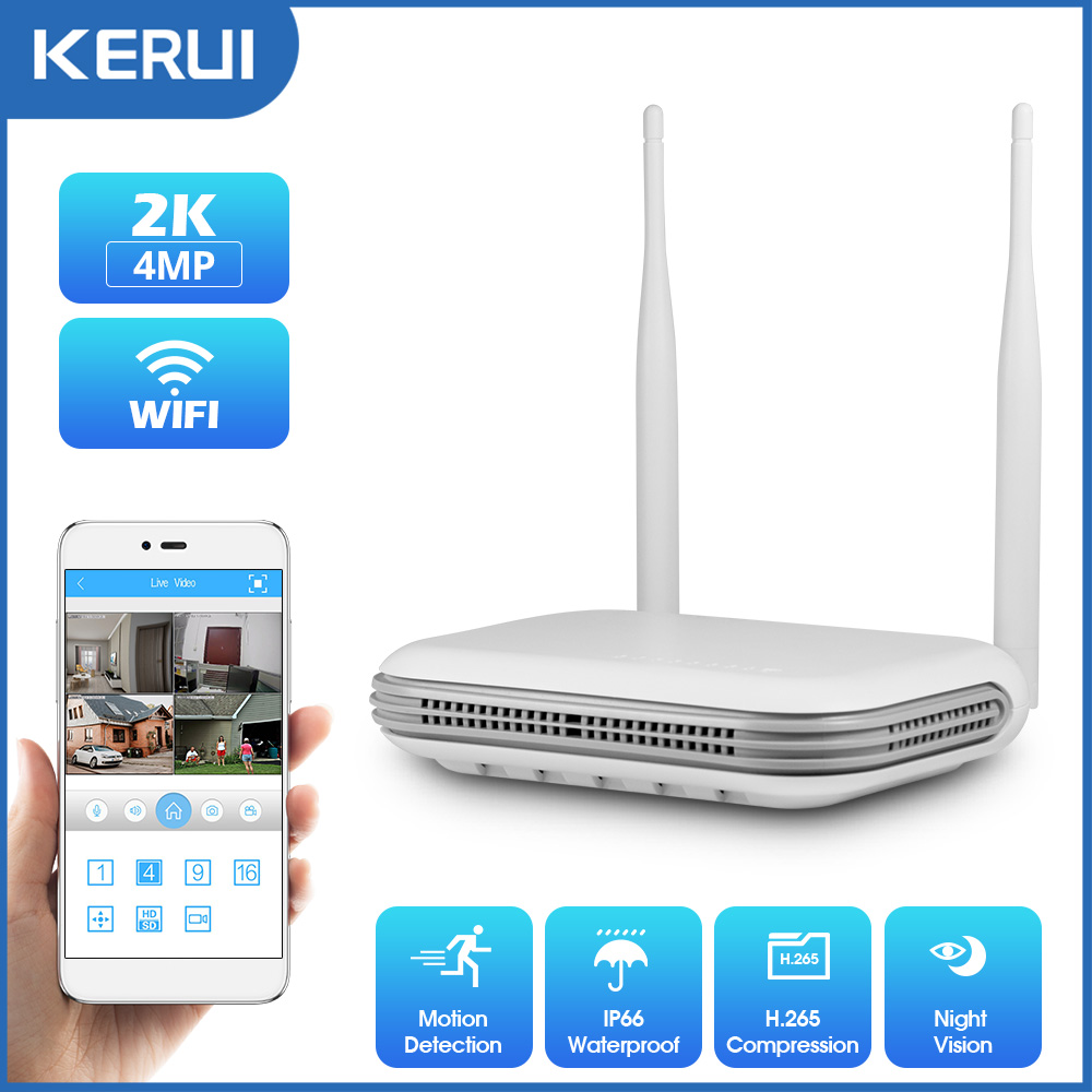 KERUI 2K 3K 4MP 8CH NVR WIFI O - Home Security Wifi Camera recensie en prijs