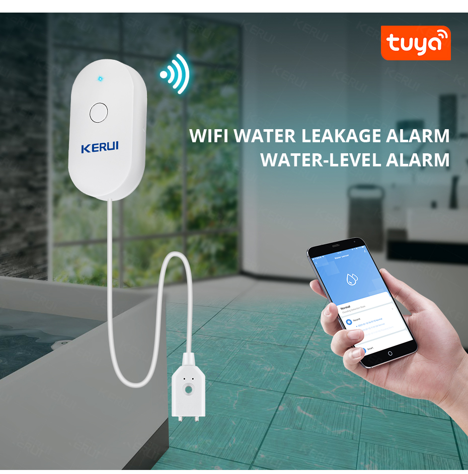 KERUI Smart  WiFi Water Sensor - Home Security With Ai recensie en prijs