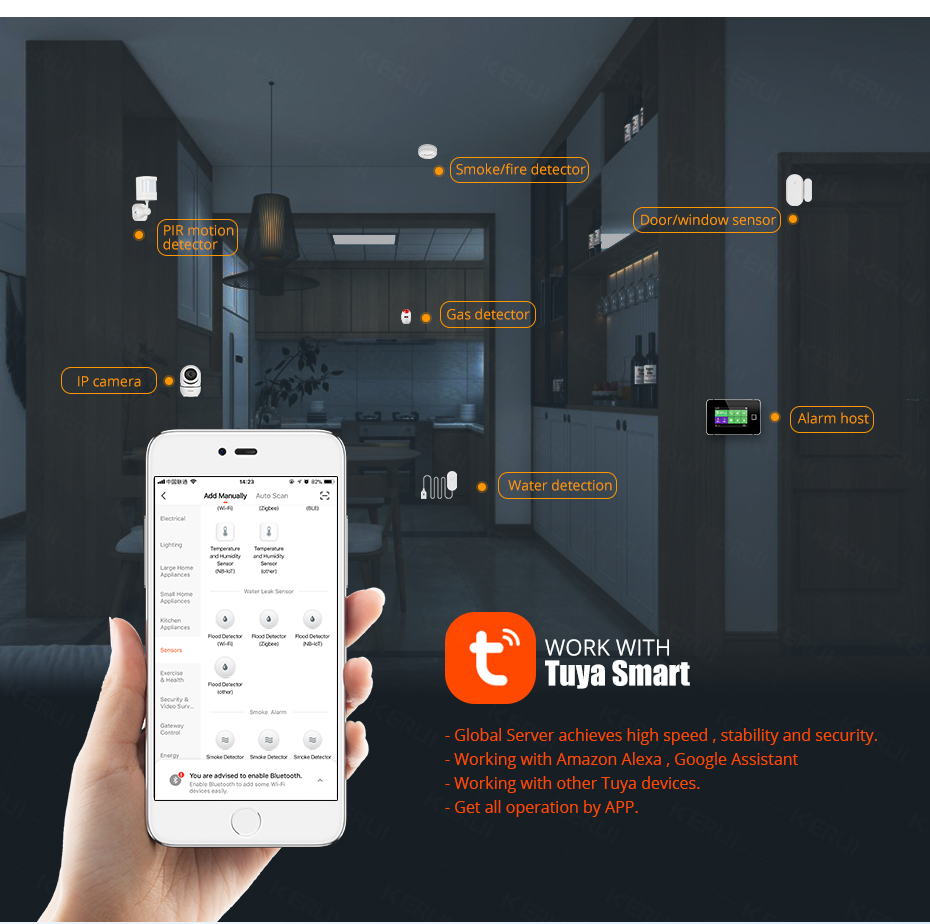 KERUI Smart  WiFi Water Sensor - Home Security With Ai recensie en prijs
