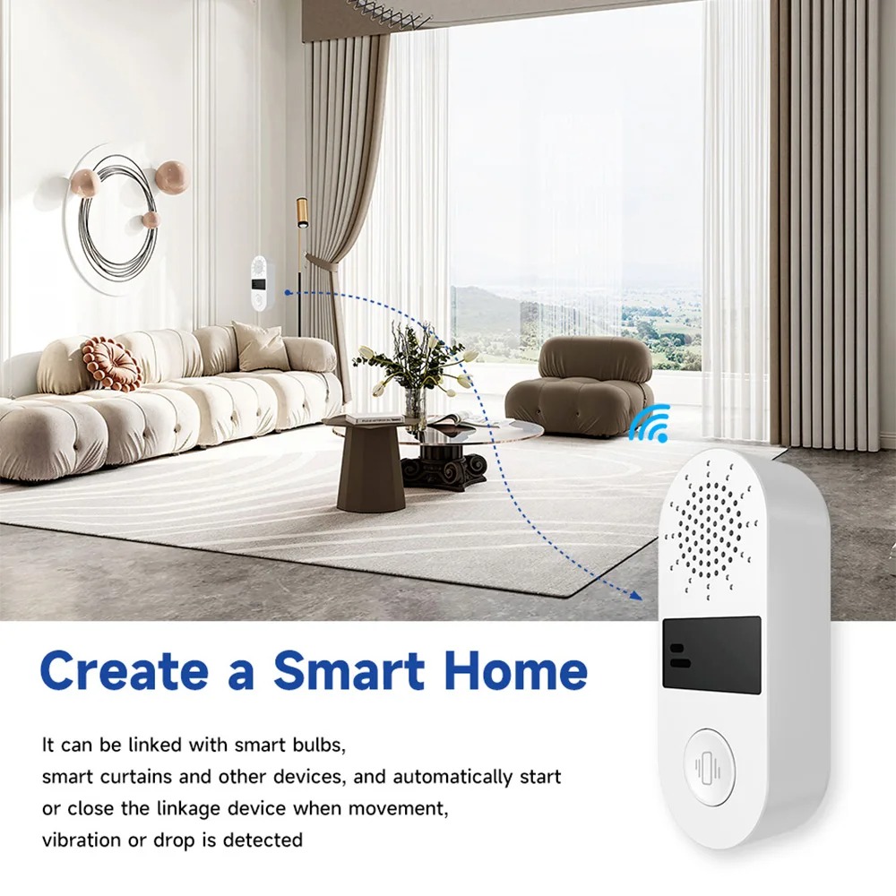 Tuya WiFi Vibration Sensor - 1 - Home Security With Ai recensie en prijs
