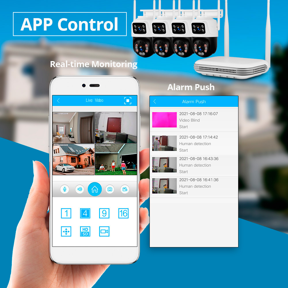 KERUI Waterproof 6MP HD Wirele - Home Security Wifi Camera recensie en prijs