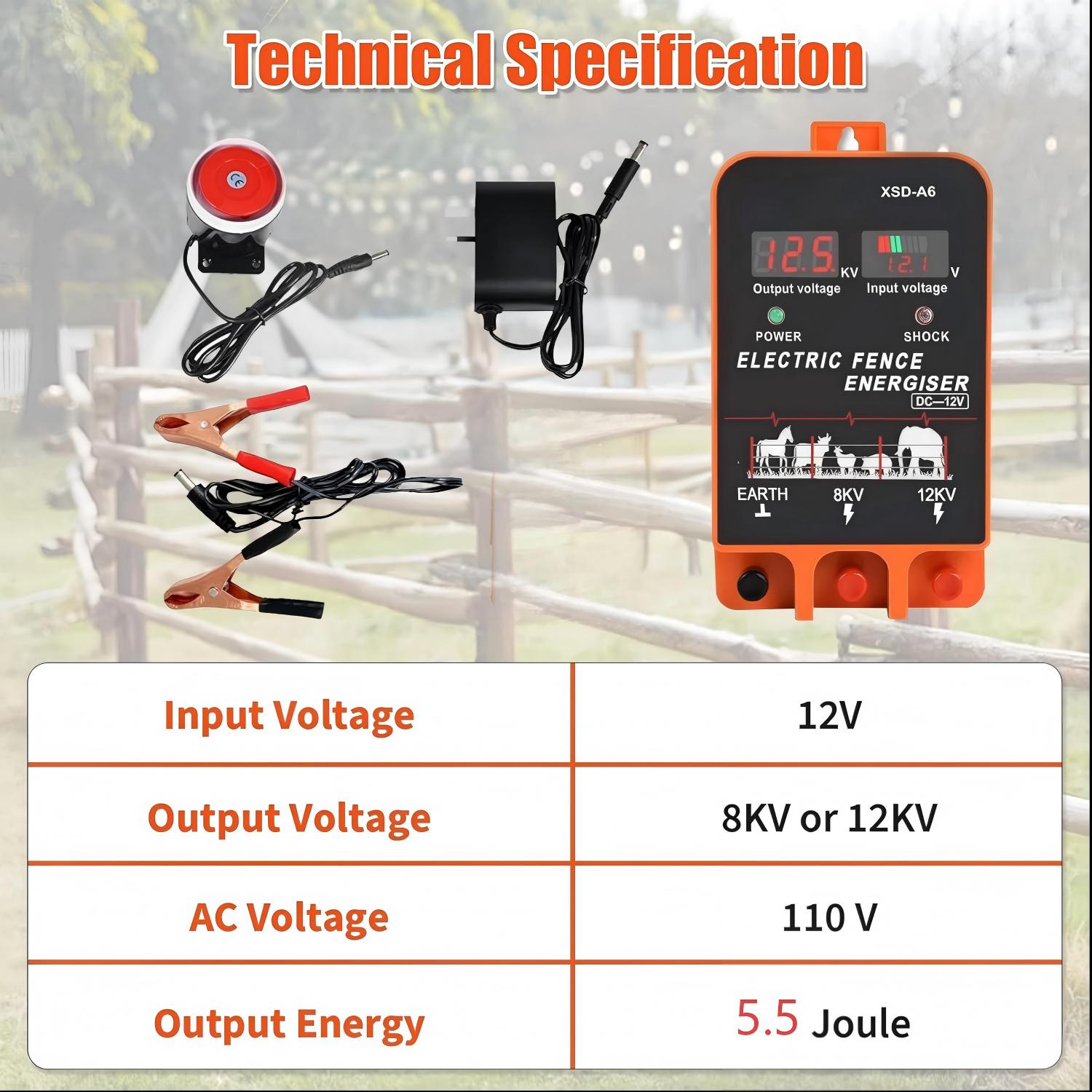 20KM Electric Fence Energizer  - Home Security Electric Fence recensie en prijs