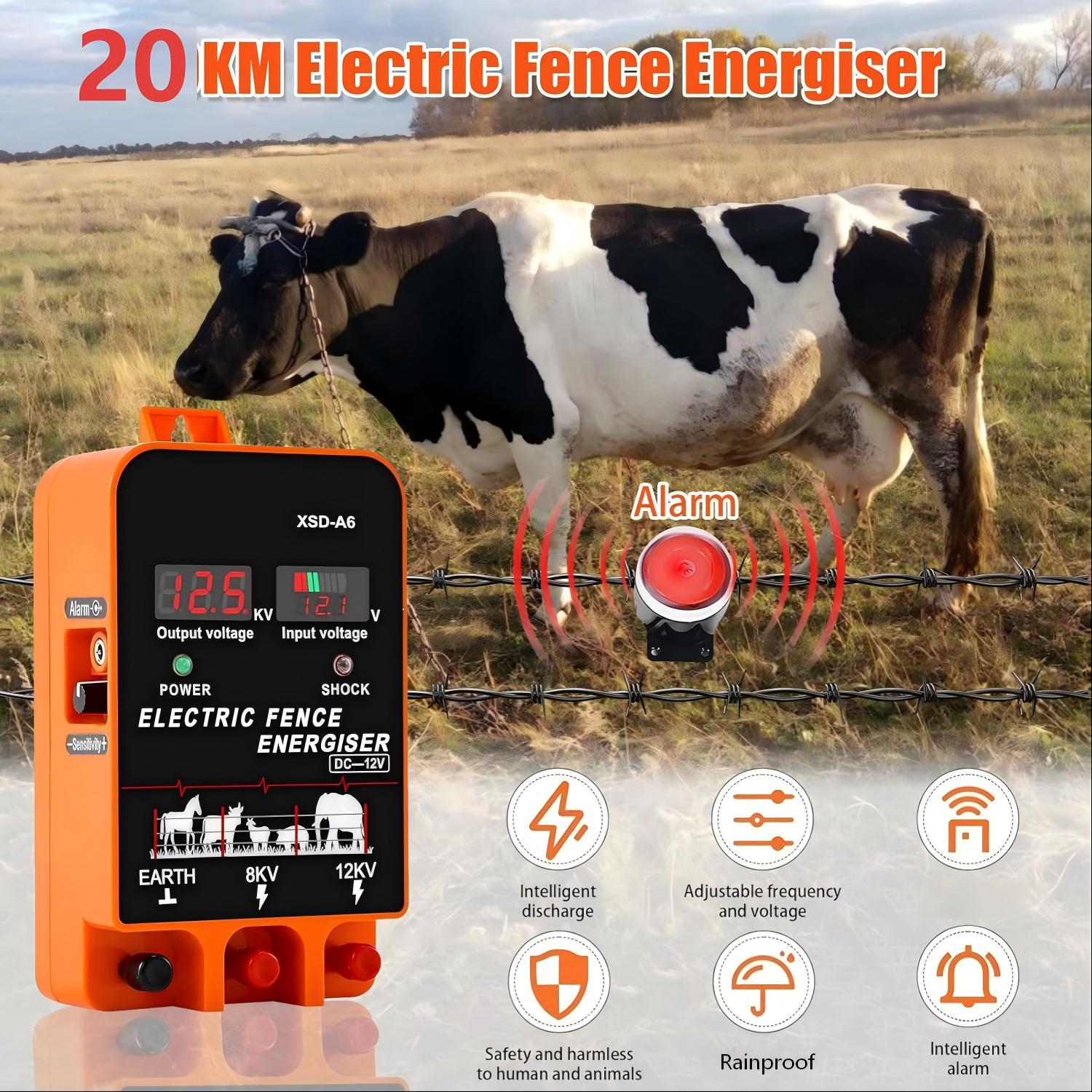 20KM Electric Fence Energizer  - Home Security Electric Fence recensie en prijs