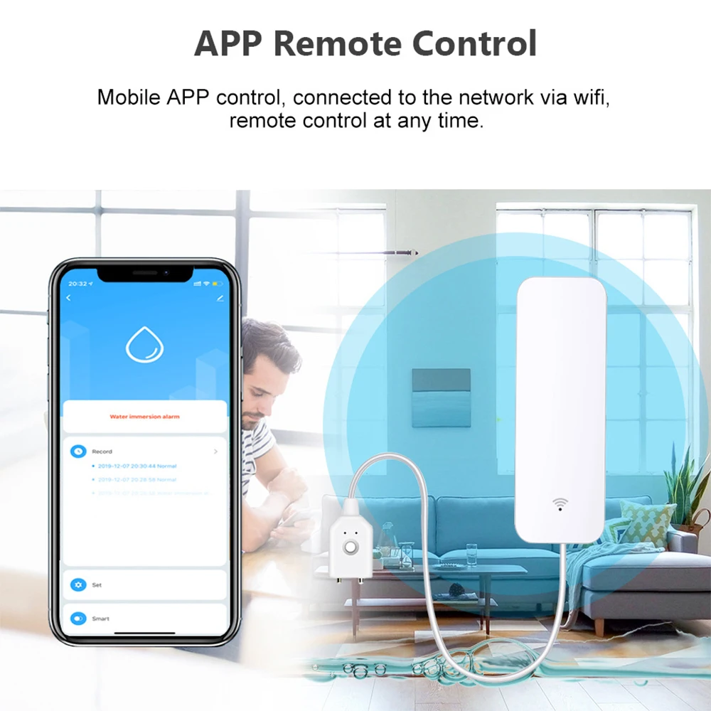 Tuya WiFi Zigbee Water Sensor  - Home Security With Ai recensie en prijs