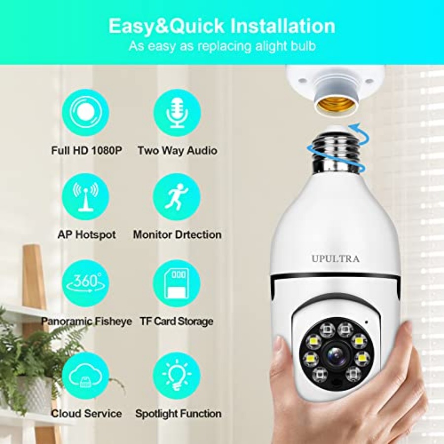 Light Bulb 1080P Security Wire - Home Security Wifi Camera recensie en prijs