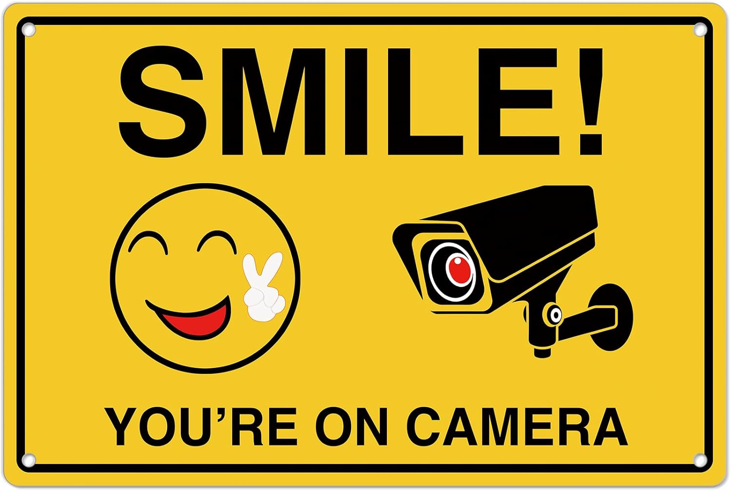 Smile Youre On Camera Signs ;  - Home Security Brand recensie en prijs