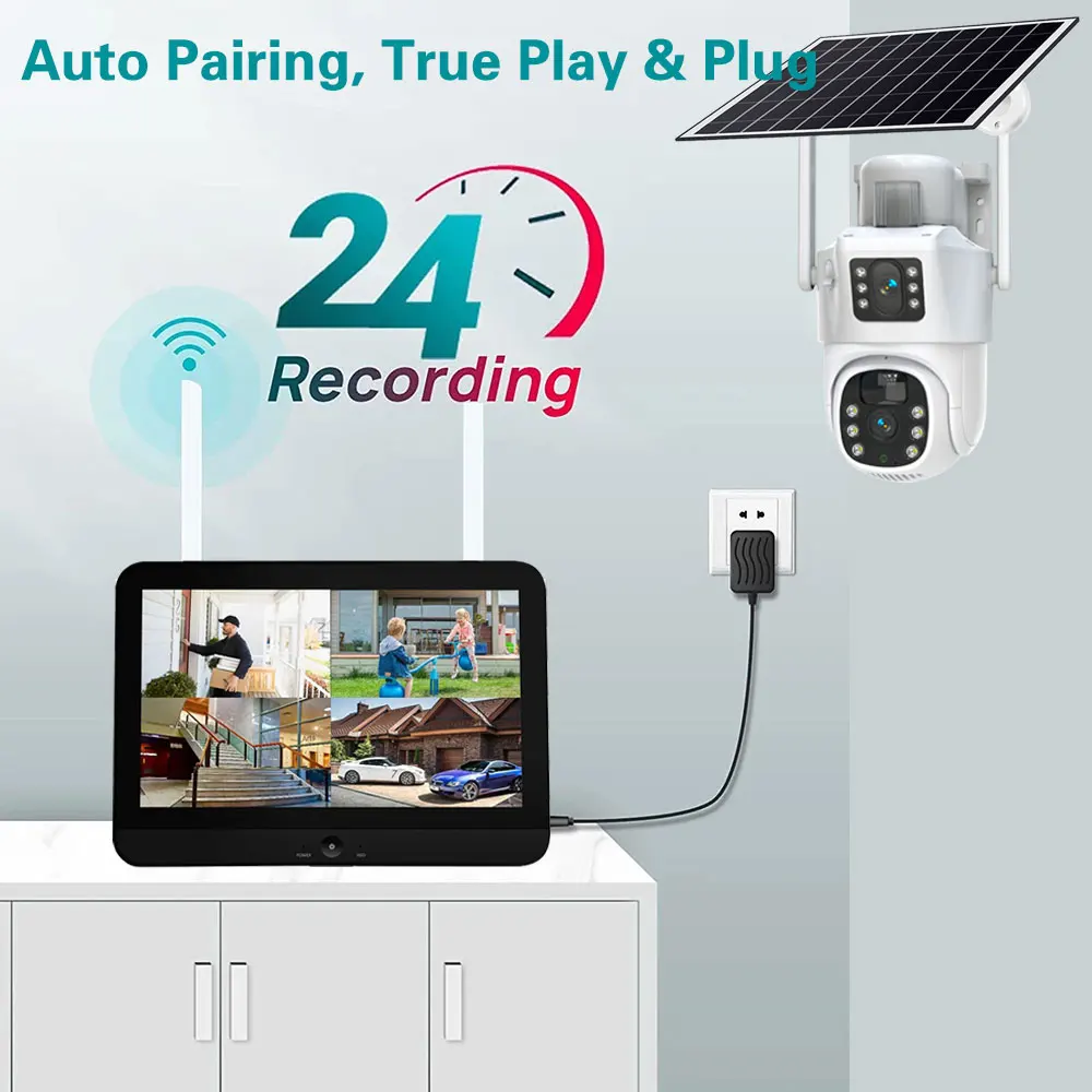 10CH Wireless NVR 4k 8mp Dual  - Home Security Wifi Camera recensie en prijs