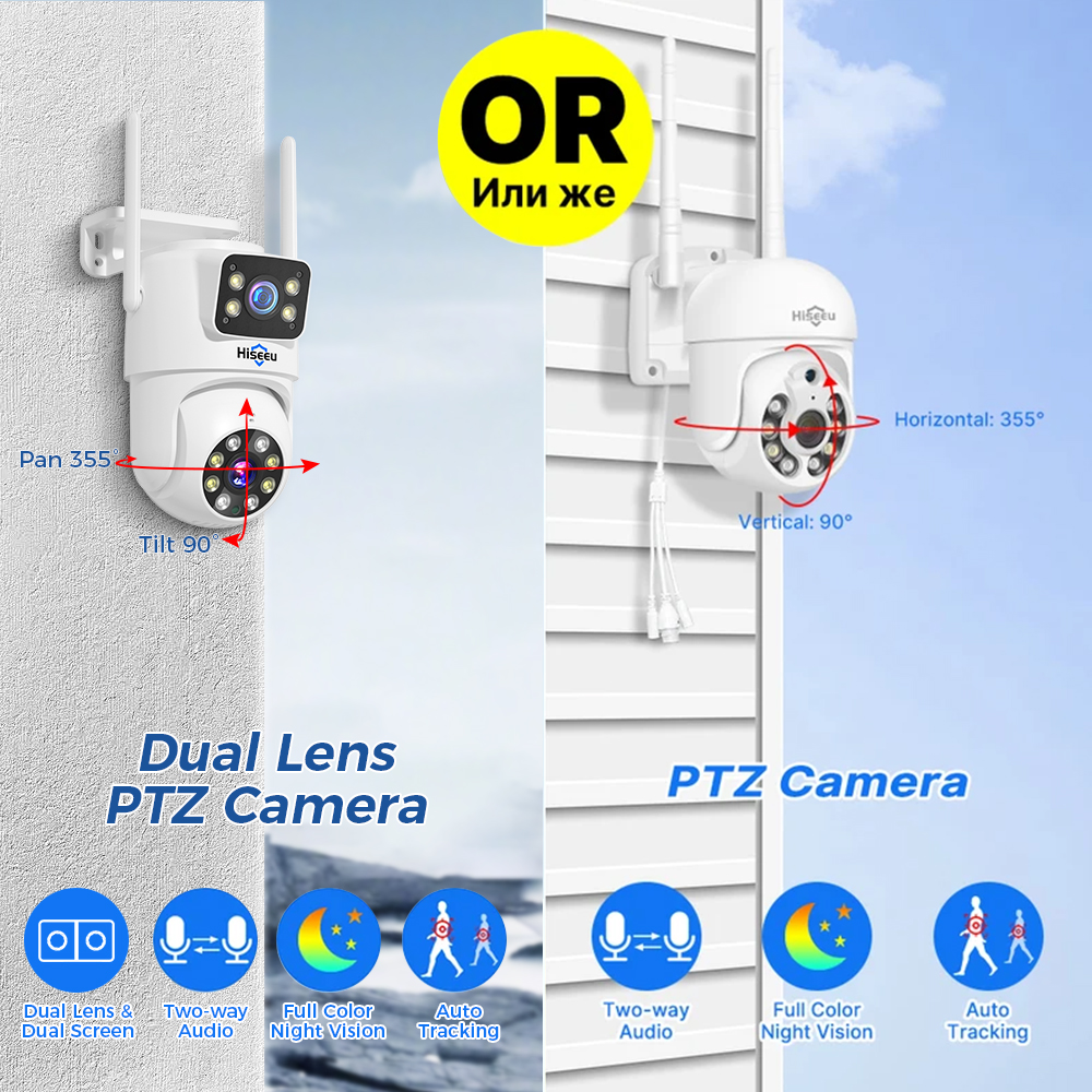 Hiseeu 6MP WiFi Dual Lens Came - Home Security Wifi Camera recensie en prijs