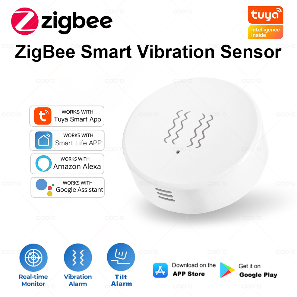 ZigBee Tuya Smart Vibration Se - Window Alarm Sensor recensie en prijs
