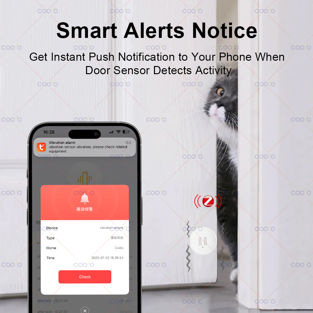 ZigBee Tuya Smart Vibration Se - Window Alarm Sensor recensie en prijs