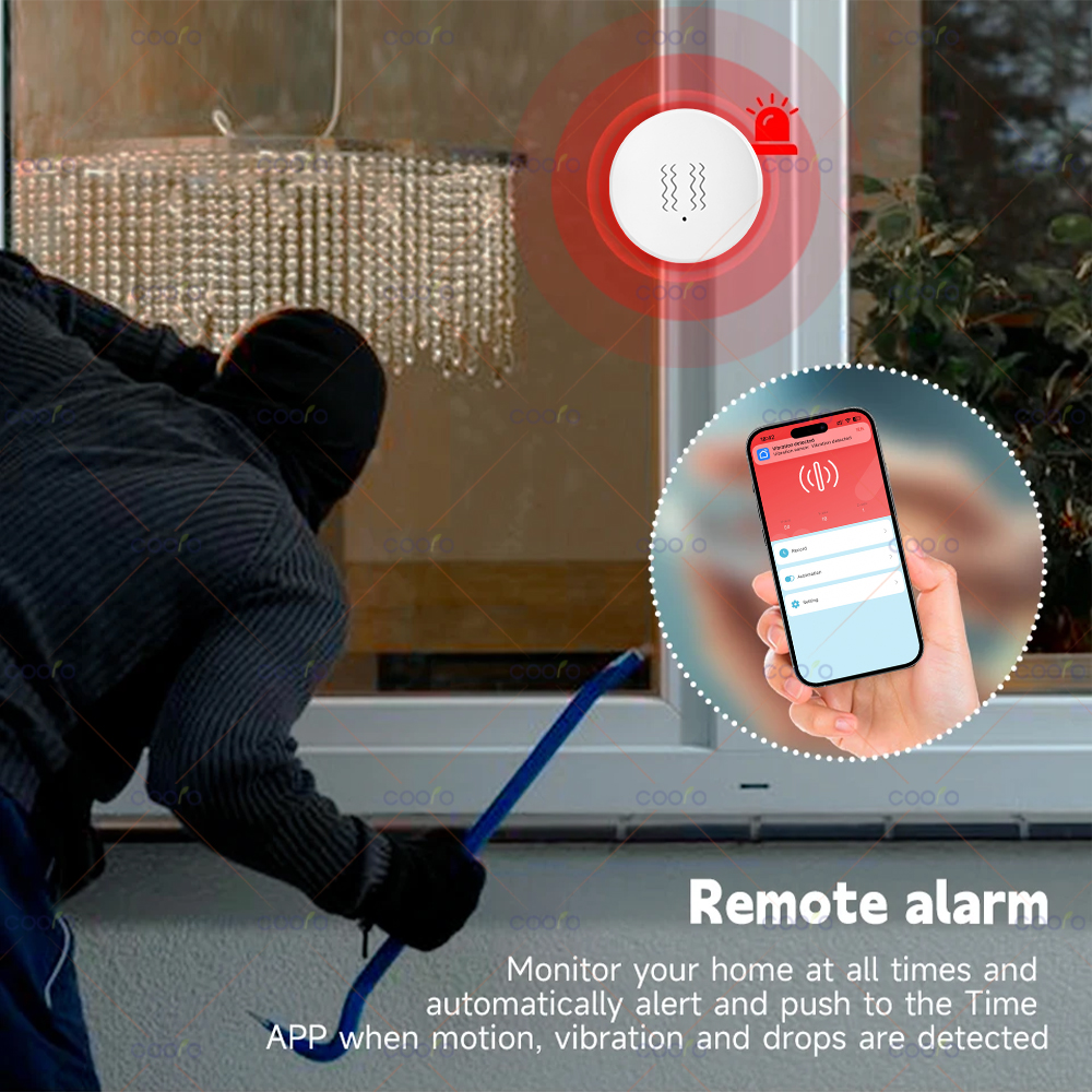 ZigBee Tuya Smart Vibration Se - Window Alarm Sensor recensie en prijs