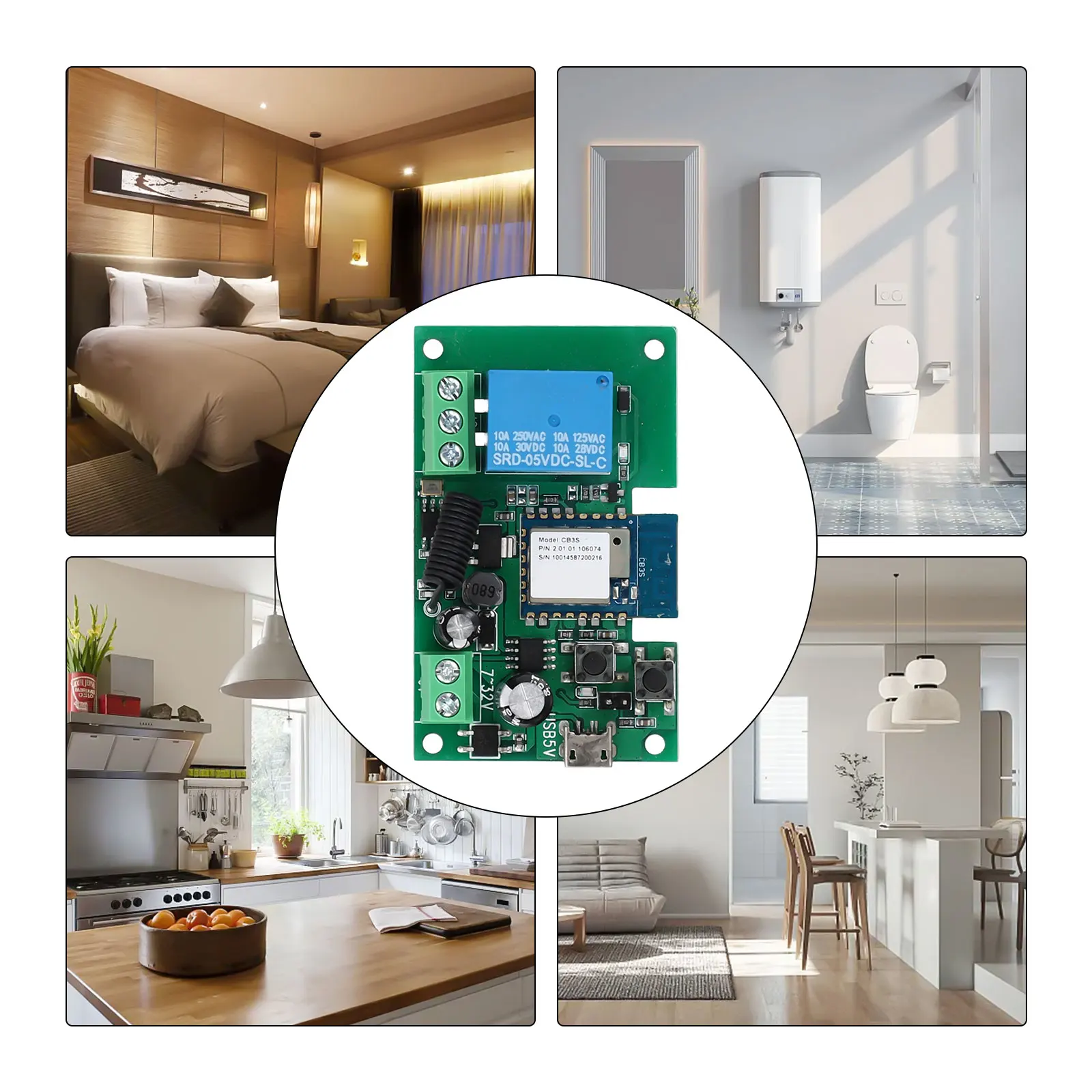 Wireless smart home switch wit - Home Security Lock System recensie en prijs