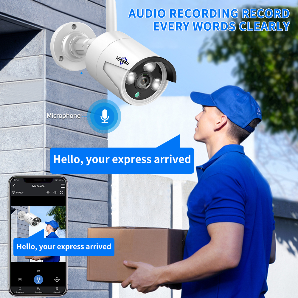 Hiseeu 3/5/8MP WiFi CCTV Camer - Home Security Wifi Camera recensie en prijs