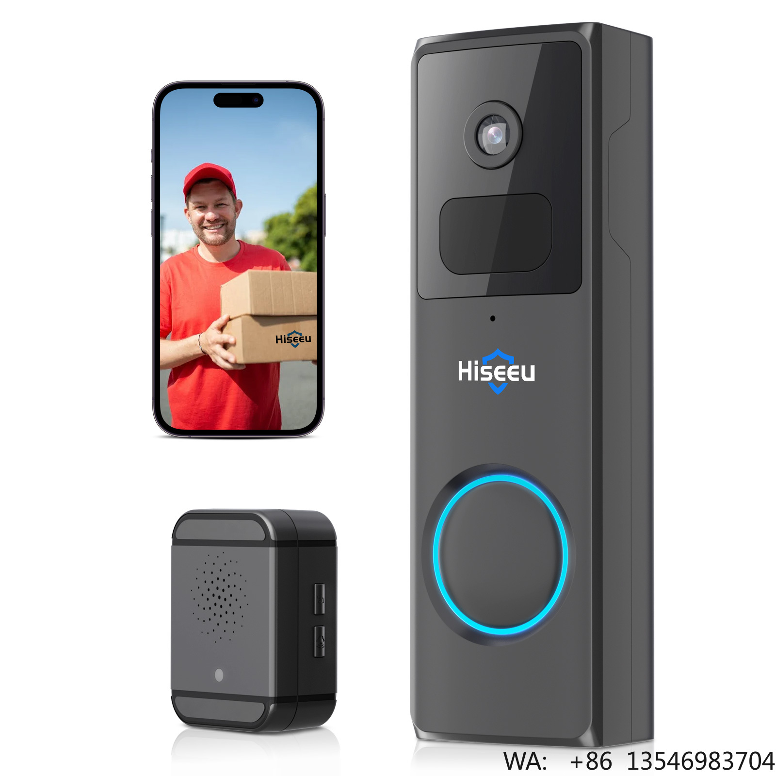 Hiseeu 1080P Home Ring Doorbel - Home Security Ring Camera recensie en prijs
