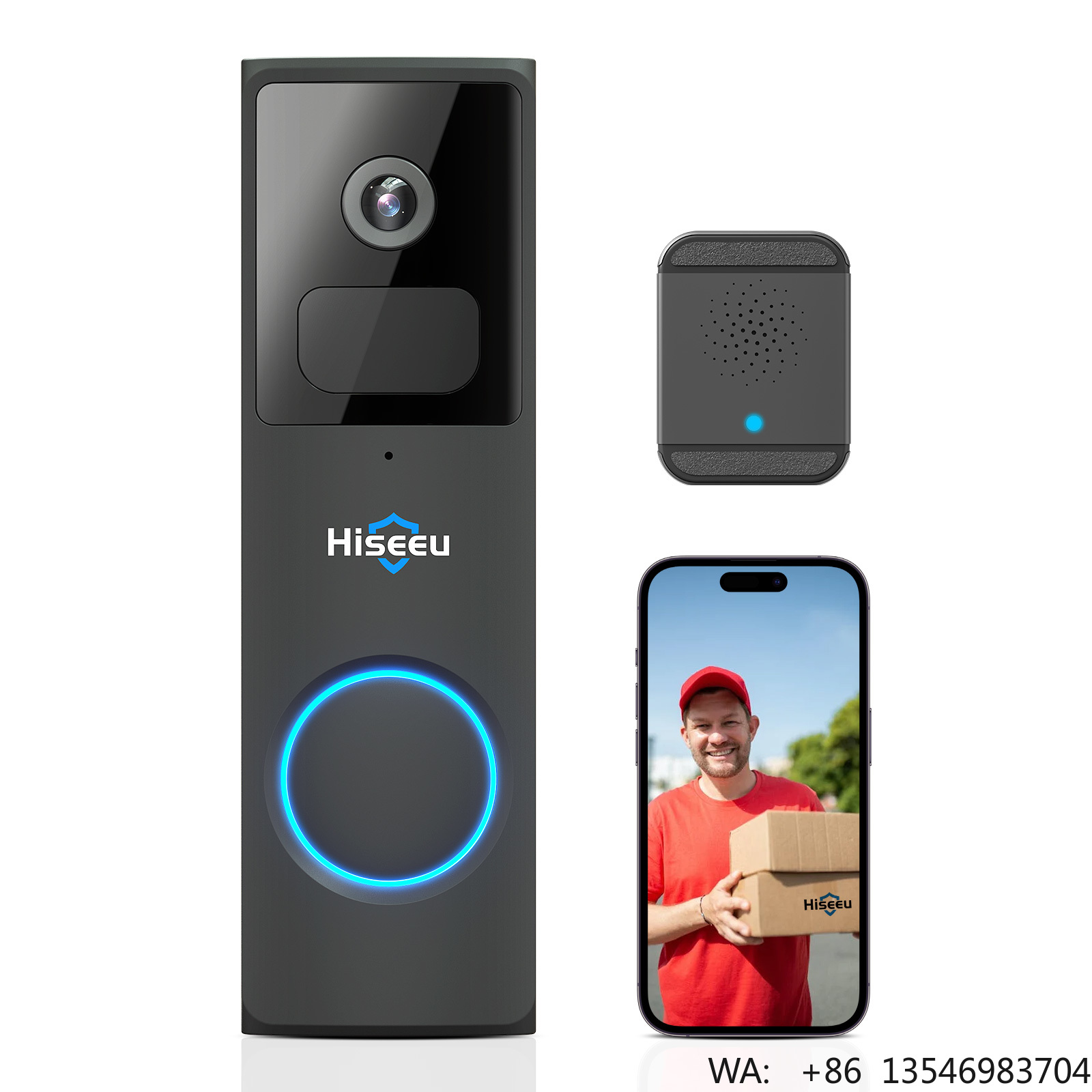 Hiseeu 1080P Home Ring Doorbel - Home Security Ring Camera recensie en prijs