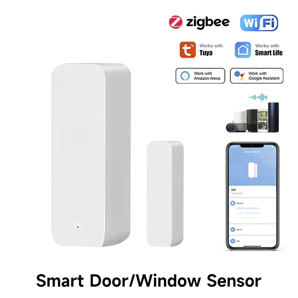 Tuya Zigbee/WiFi Magnetic Door - Window Alarm Sensor recensie en prijs