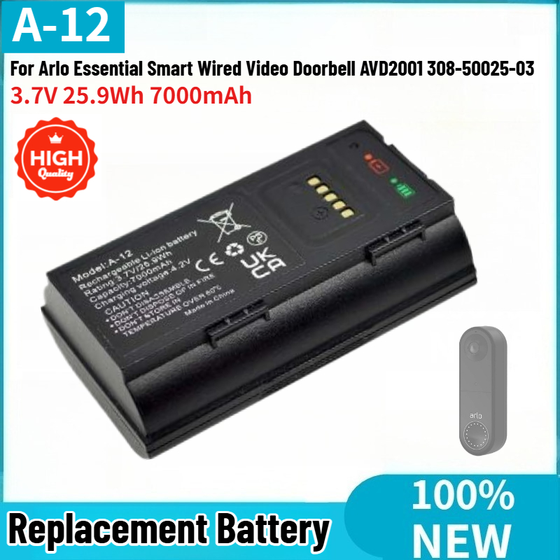 A-12 High Quality Battery 3.7V - Home Security Arlo recensie en prijs