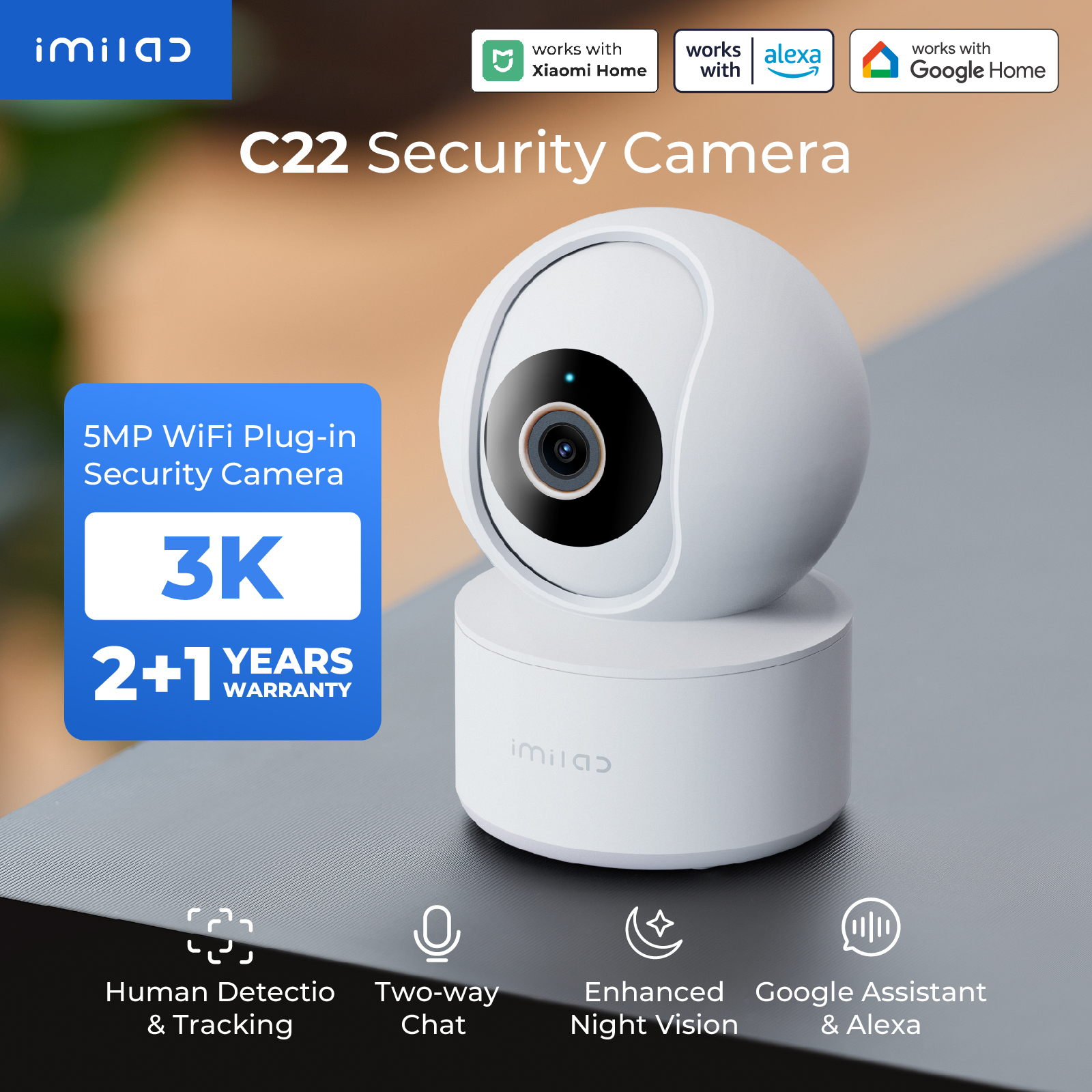 IMILAB Baby Monitor Indoor Sec - Home Security Camera Xiaomi Mi 360 recensie en prijs