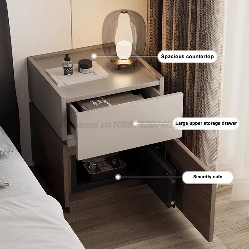 Italian Minimalist Nightstand  - Home Security Units recensie en prijs